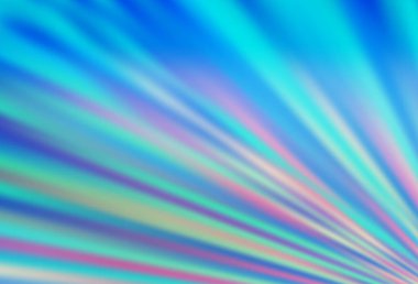 Renkli çizgileri olan hafif BLUE vektör dokusu.