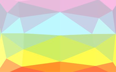 Çizgileri ve üçgenleri olan vektörsüz bir düzen. Soyut arkaplanda renkli eğimli üçgenler