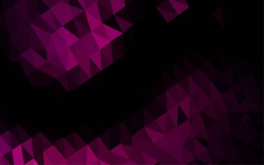 Çizgileri ve üçgenleri olan vektörsüz bir düzen. Soyut arkaplanda renkli eğimli üçgenler