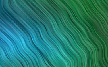 Farklı şekil ve renklerdeki bulanık dalgalı çizgiler. Gradyanı olan belirsiz soyut bir illüstrasyon.