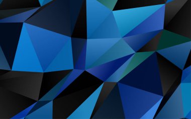 Çizgileri ve üçgenleri olan vektörsüz bir düzen. Soyut arkaplanda renkli eğimli üçgenler