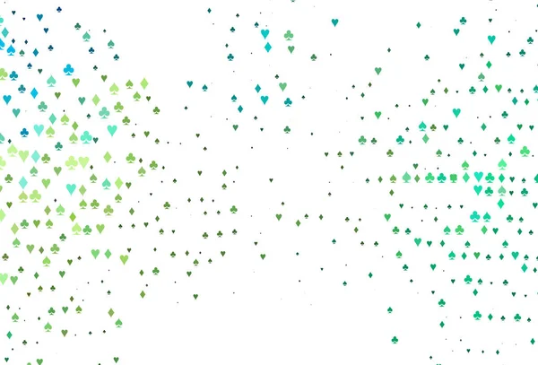Verde Chiaro Modello Vettoriale Giallo Con Simbolo Carte — Vettoriale Stock