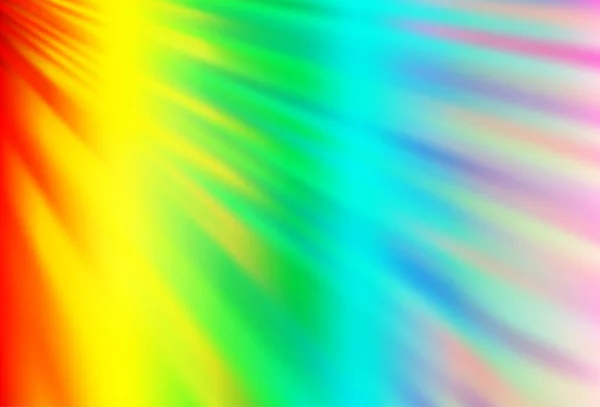 Multicolor Claro Fondo Del Vector Del Arco Iris Con Líneas — Archivo Imágenes Vectoriales