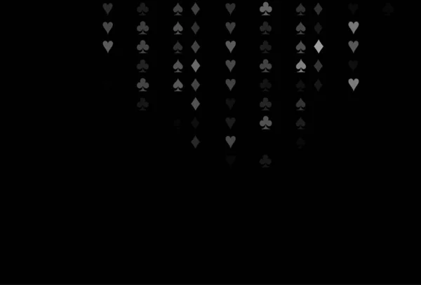 Modèle Vectoriel Noir Foncé Avec Symbole Cartes — Image vectorielle
