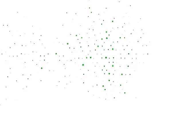 Светло Зеленая Векторная Текстура Игральными Картами — стоковый вектор