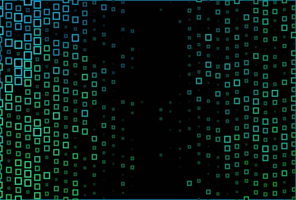 Mörkblå Vektor Layout Med Linjer Rektanglar — Stock vektor
