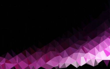 Çizgileri ve üçgenleri olan vektörsüz bir düzen. Soyut arkaplanda renkli eğimli üçgenler