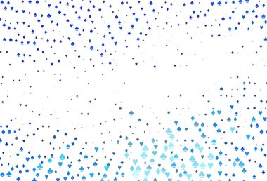 Poker sembollü hafif BLUE vektör şablonu.