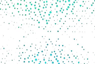 Açık Yeşil, kumar sembollü sarı vektör kapağı.