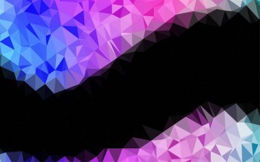 Çizgileri ve üçgenleri olan vektörsüz bir düzen. Soyut arkaplanda renkli eğimli üçgenler