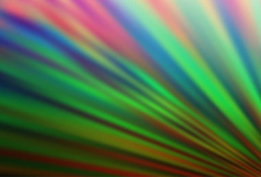 Koyu Çokrenkli, Gökkuşağı vektör arkaplanı uzun çizgilerle.