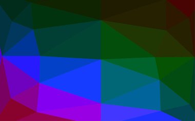 Çizgileri ve üçgenleri olan vektörsüz bir düzen. Soyut arkaplanda renkli eğimli üçgenler