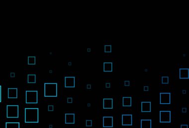 Çizgiler, dikdörtgenler ile koyu mavi vektör düzeni.