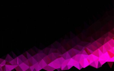 Çizgileri ve üçgenleri olan vektörsüz bir düzen. Soyut arkaplanda renkli eğimli üçgenler