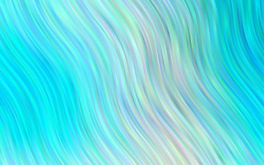 Farklı şekil ve renklerdeki bulanık dalgalı çizgiler. Gradyanı olan belirsiz soyut bir illüstrasyon.