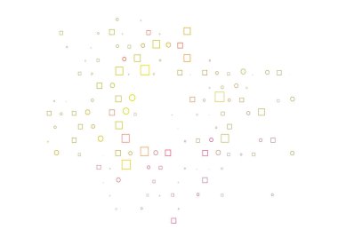 Açık Çoklu Renk, Gökkuşağı vektör düzeni daire noktaları, küpler.