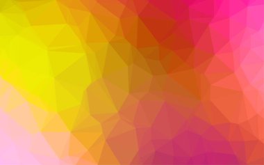 Çizgileri ve üçgenleri olan vektörsüz bir düzen. Soyut arkaplanda renkli eğimli üçgenler