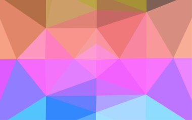 Çizgileri ve üçgenleri olan vektörsüz bir düzen. Soyut arkaplanda renkli eğimli üçgenler