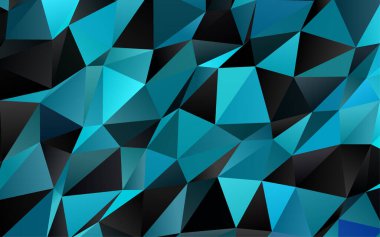 Çizgileri ve üçgenleri olan vektörsüz bir düzen. Soyut arkaplanda renkli eğimli üçgenler