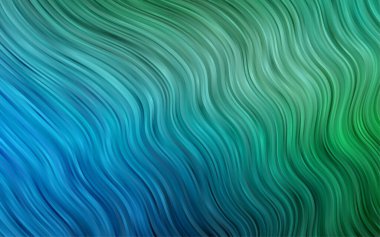 Farklı şekil ve renklerdeki bulanık dalgalı çizgiler. Gradyanı olan belirsiz soyut bir illüstrasyon.