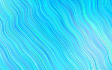 Farklı şekil ve renklerdeki bulanık dalgalı çizgiler. Gradyanı olan belirsiz soyut bir illüstrasyon.