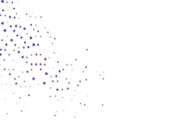 Kart elemanları ile hafif Mor vektör düzeni.