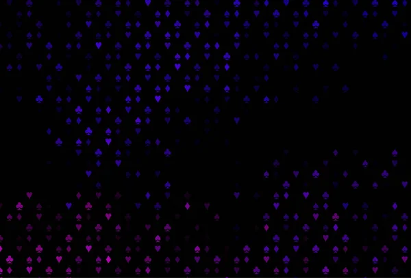 带有扑克符号的深紫色矢量模板 — 图库矢量图片