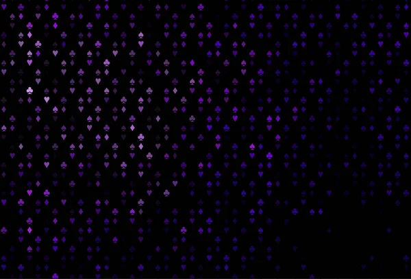 Темно Фіолетова Векторна Текстура Гральними Картками — стоковий вектор