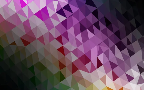 カラフルな多角形のモザイクの背景ベクトルイラスト — ストックベクタ