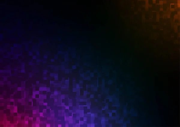 Dark Multicolor Tekstur Vektor Rainbow Dalam Gaya Persegi Panjang - Stok Vektor