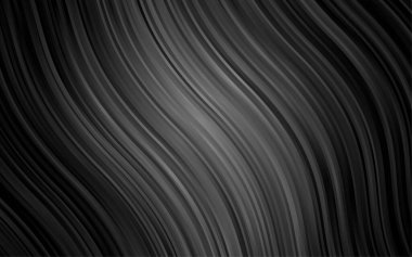 Farklı şekil ve renklerdeki bulanık dalgalı çizgiler. Gradyanı olan belirsiz soyut bir illüstrasyon.