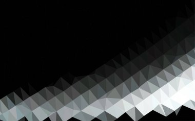 Çizgileri ve üçgenleri olan vektörsüz bir düzen. Soyut arkaplanda renkli eğimli üçgenler