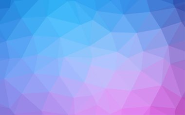 Çizgileri ve üçgenleri olan vektörsüz bir düzen. Soyut arkaplanda renkli eğimli üçgenler