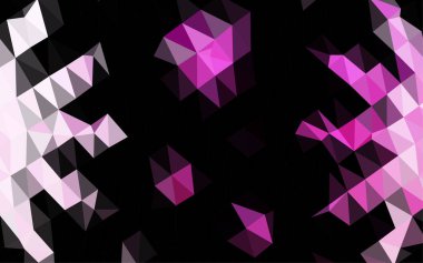 Çizgileri ve üçgenleri olan vektörsüz bir düzen. Soyut arkaplanda renkli eğimli üçgenler