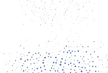 Kart sembollü hafif Mavili vektör deseni.