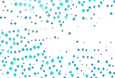 Poker sembollü hafif BLUE vektör şablonu.