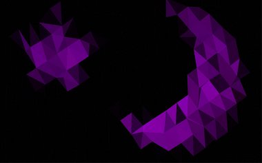 Çizgileri ve üçgenleri olan vektörsüz bir düzen. Soyut arkaplanda renkli eğimli üçgenler 