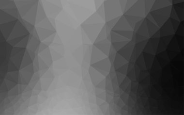 Çizgileri ve üçgenleri olan vektörsüz bir düzen. Soyut arkaplanda renkli eğimli üçgenler 