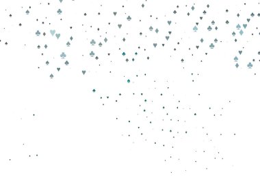 Oyun kartlarıyla Açık Yeşil Vektör dokusu.