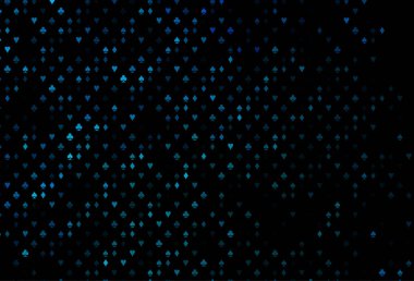 Kart sembollü koyu mavi vektör deseni.