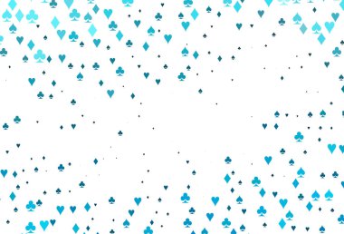 Kart elemanlarıyla hafif BLUE vektör düzeni.