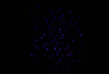 Koyu pembe, kart elementleriyle birlikte mavi vektör düzeni.