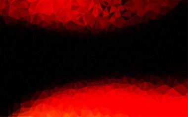 Çizgileri ve üçgenleri olan vektörsüz bir düzen. Soyut arkaplanda renkli eğimli üçgenler 