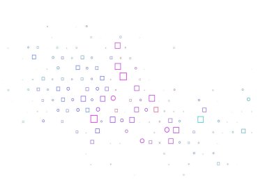 Açık Çoklu Renk, Gökkuşağı vektör düzeni daire noktaları, küpler.