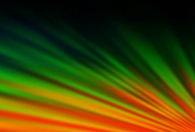 Koyu Çokrenkli, düz çizgileri olan Gökkuşağı vektör düzeni.