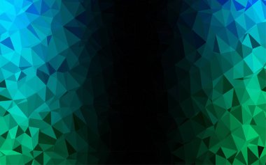 Çizgileri ve üçgenleri olan vektörsüz bir düzen. Soyut arkaplanda renkli eğimli üçgenler