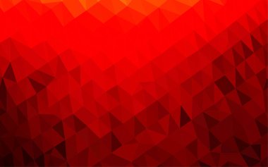 Çizgileri ve üçgenleri olan vektörsüz bir düzen. Soyut arkaplanda renkli eğimli üçgenler