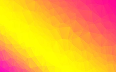 Çizgileri ve üçgenleri olan vektörsüz bir düzen. Soyut arkaplanda renkli eğimli üçgenler