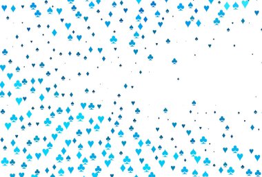 Oyun kartlarıyla hafif BLUE vektör dokusu.