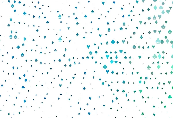 Açık Mavi, kırmızı vektör kapağı ve kumar sembolleri.